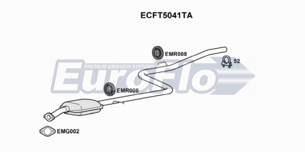 Catalytic Converter (ECFT5041TA)