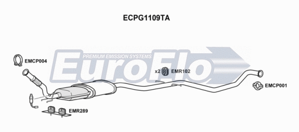 Catalytic Converter (ECPG1109TA)