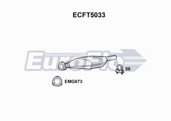 Catalytic Converter (ECFT5033)