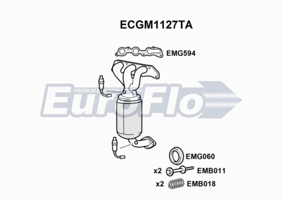 Catalytic Converter (ECGM1127TA)