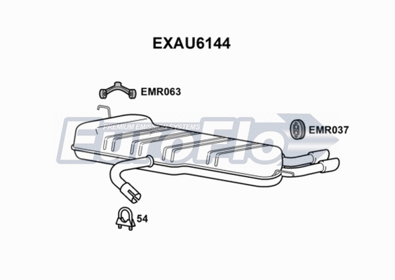 Rear Muffler (EXAU6144)