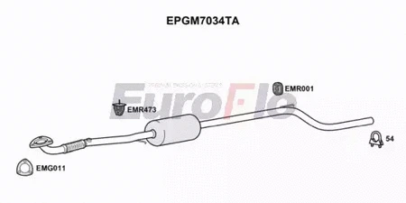 Soot/Particulate Filter, exhaust system (EPGM7034TA)