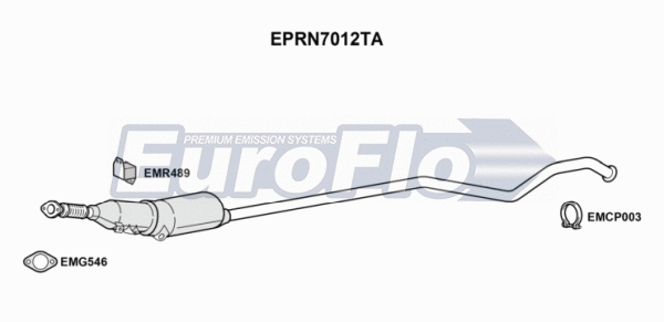 Soot/Particulate Filter, exhaust system (EPRN7012TA)
