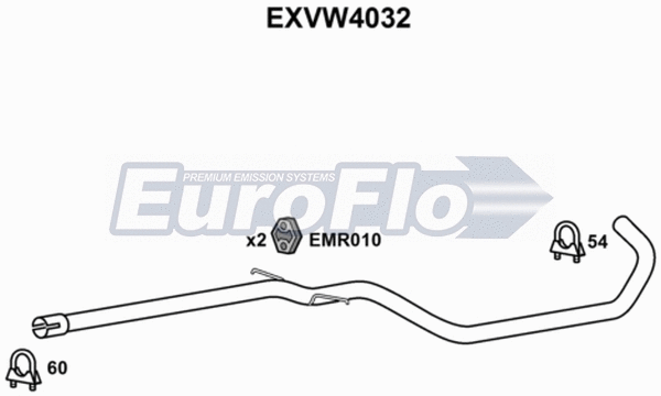 Exhaust Pipe (EXVW4032)