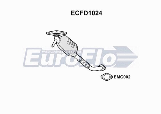Catalytic Converter (ECFD1024)