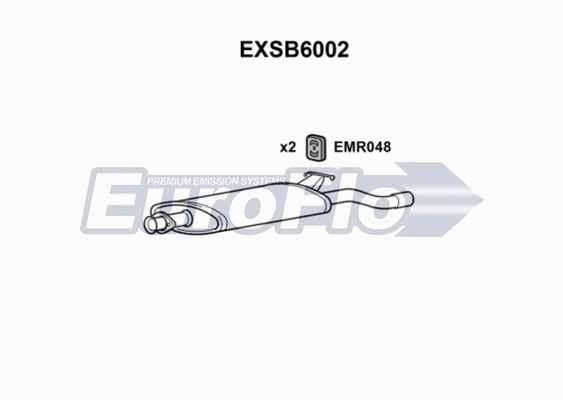 Rear Muffler (EXSB6002)