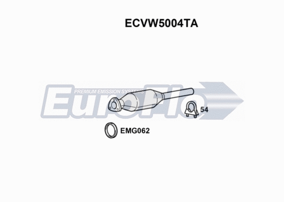 Catalytic Converter (ECVW5004TA)