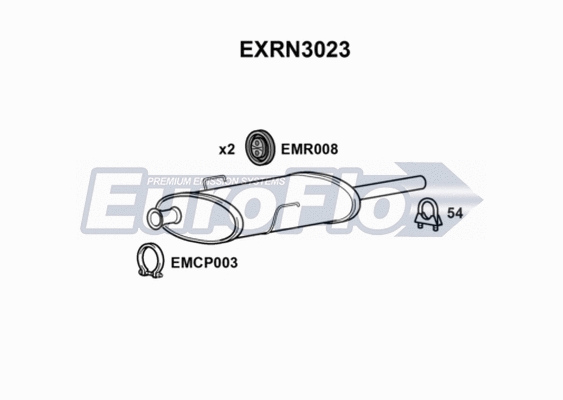 Centre Muffler (EXRN3023)