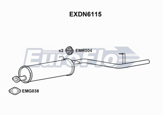 Rear Muffler (EXDN6115)