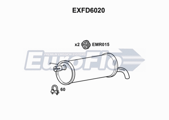 Rear Muffler (EXFD6020)