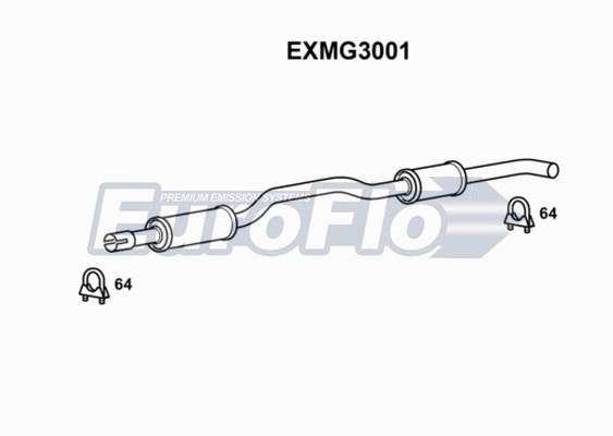 Centre Muffler (EXMG3001)