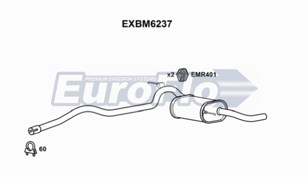 Rear Muffler (EXBM6237)