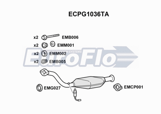Catalytic Converter (ECPG1036TA)