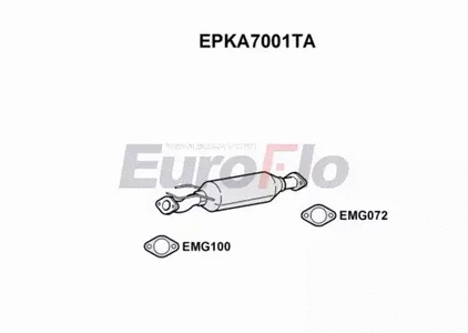 Soot/Particulate Filter, exhaust system (EPKA7001TA)