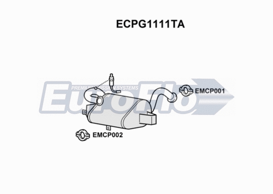 Catalytic Converter (ECPG1111TA)