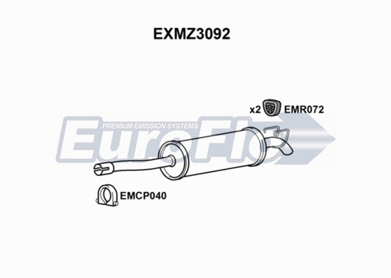 Rear Muffler (EXMZ3092)
