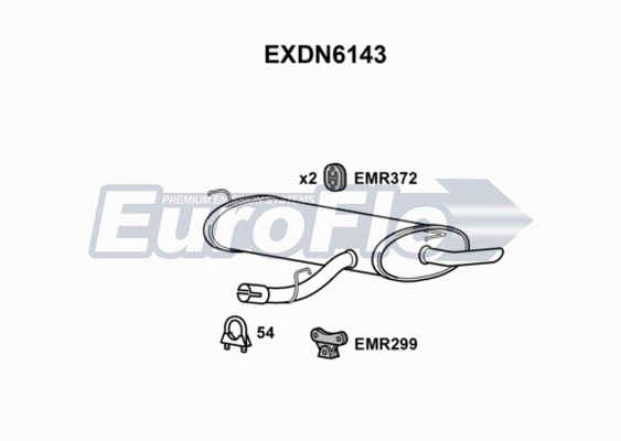 Rear Muffler (EXDN6143)