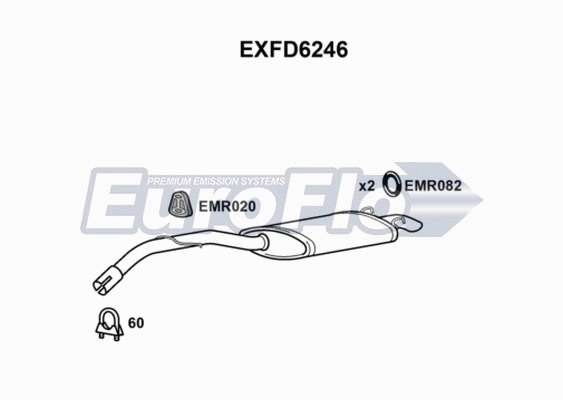 Rear Muffler (EXFD6246)