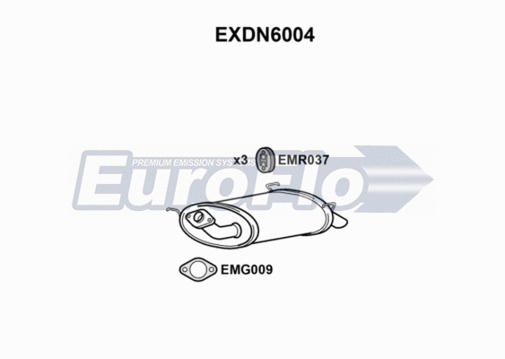 Rear Muffler (EXDN6004)