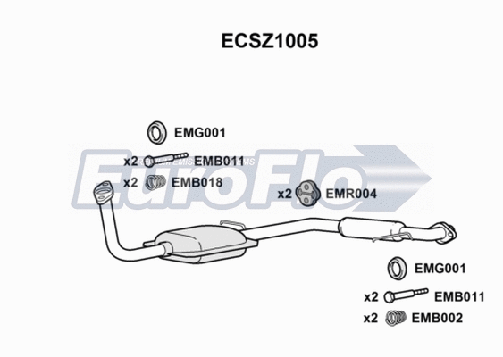 Catalytic Converter (ECSZ1005)