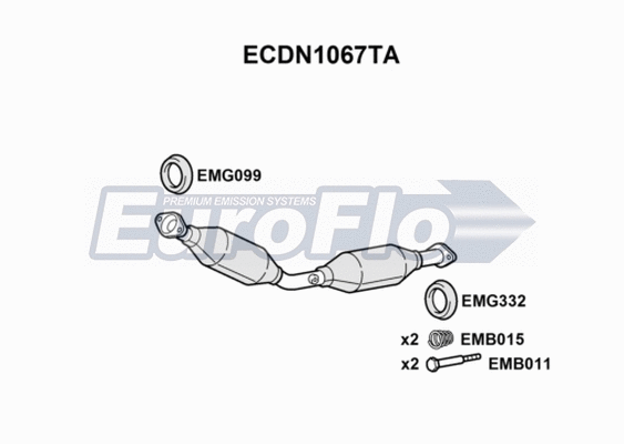 Catalytic Converter (ECDN1067TA)