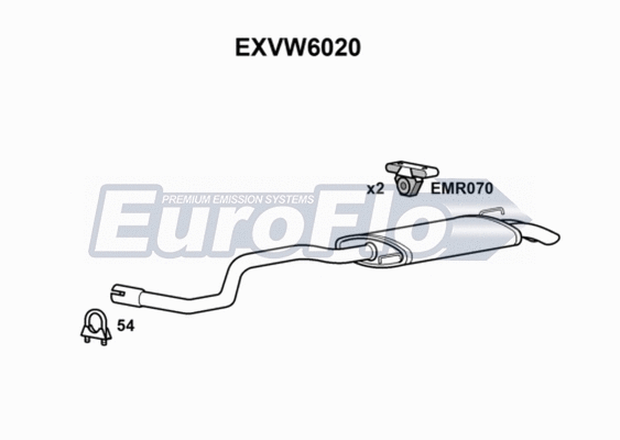 Rear Muffler (EXVW6020)