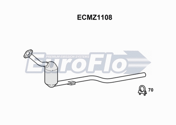 Catalytic Converter (ECMZ1108)