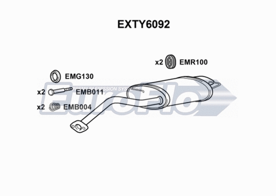Rear Muffler (EXTY6092)