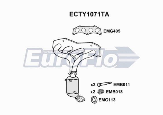 Catalytic Converter (ECTY1071TA)
