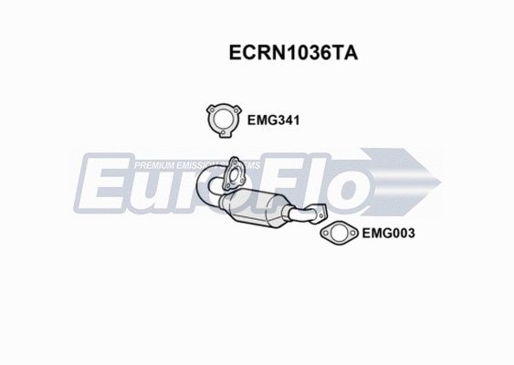 Catalytic Converter (ECRN1036TA)