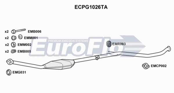 Catalytic Converter (ECPG1026TA)