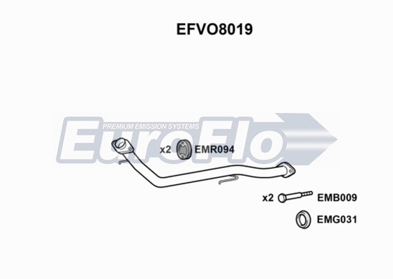 Exhaust Pipe (EFVO8019)