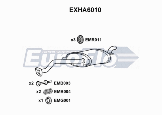 Rear Muffler (EXHA6010)