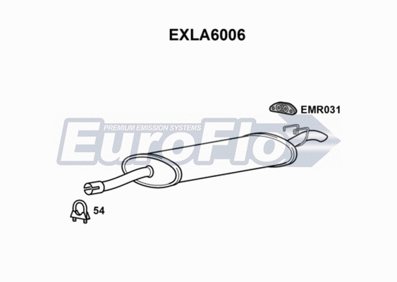 Rear Muffler (EXLA6006)