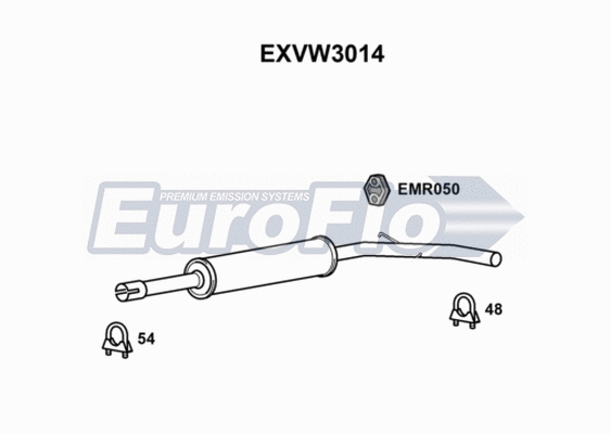 Centre Muffler (EXVW3014)