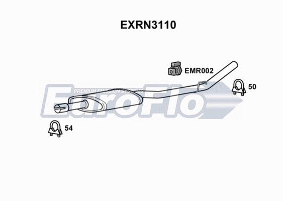 Centre Muffler (EXRN3110)