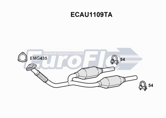 Catalytic Converter (ECAU1109TA)