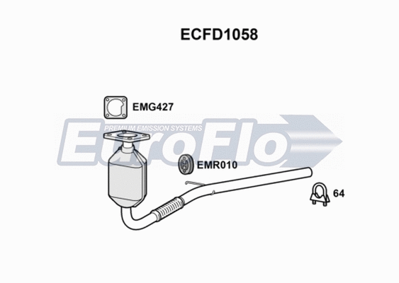 Catalytic Converter (ECFD1058)