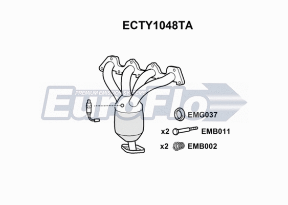 Catalytic Converter (ECTY1048TA)