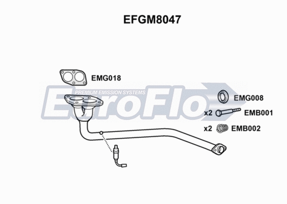 Exhaust Pipe (EFGM8047)