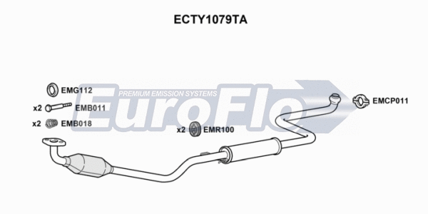 Catalytic Converter (ECTY1079TA)