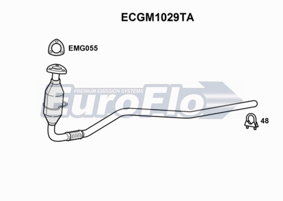 Catalytic Converter (ECGM1029TA)