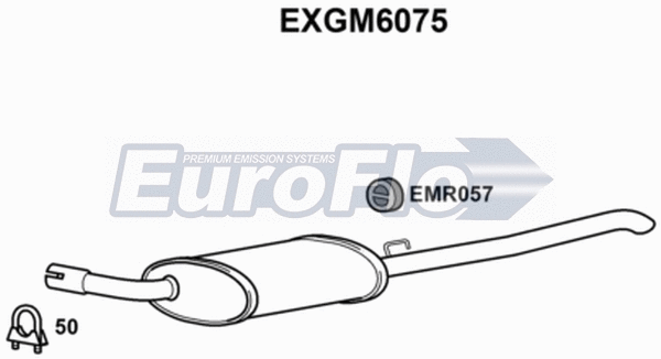 Rear Muffler (EXGM6075)