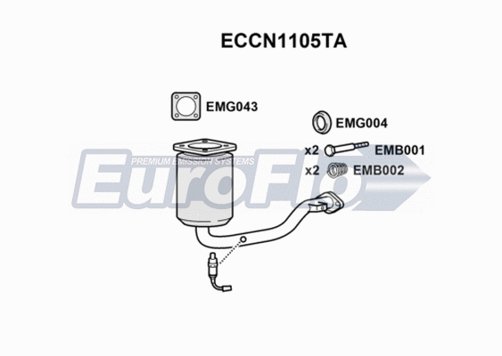 Catalytic Converter (ECCN1105TA)
