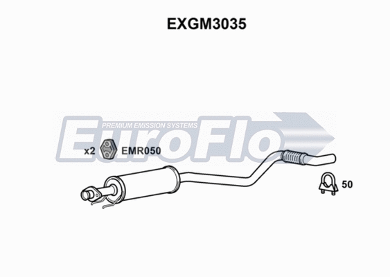 Centre Muffler (EXGM3035)