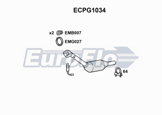 Catalytic Converter (ECPG1034)