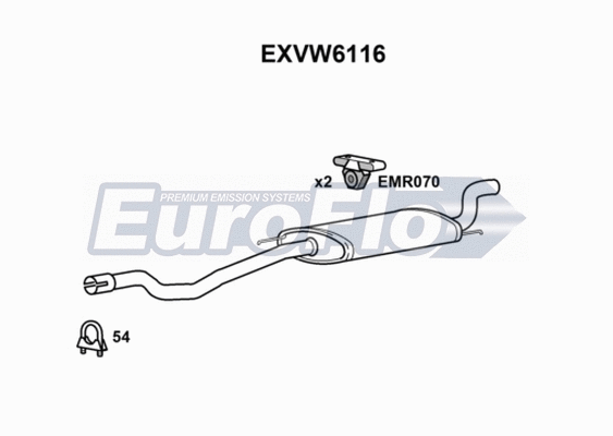 Rear Muffler (EXVW6116)