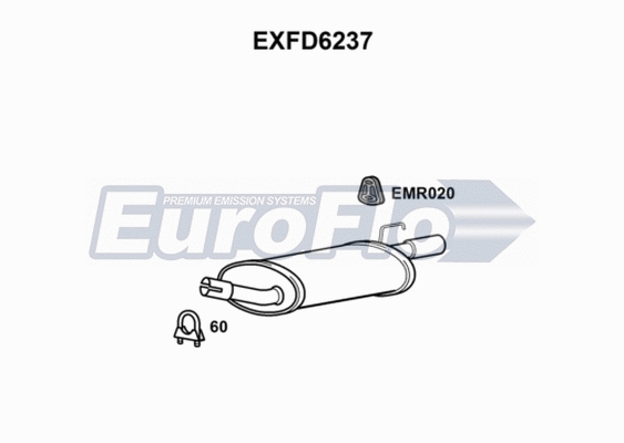 Rear Muffler (EXFD6237)