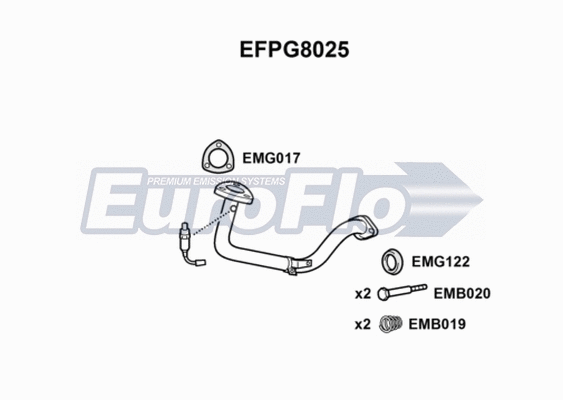 Exhaust Pipe (EFPG8025)
