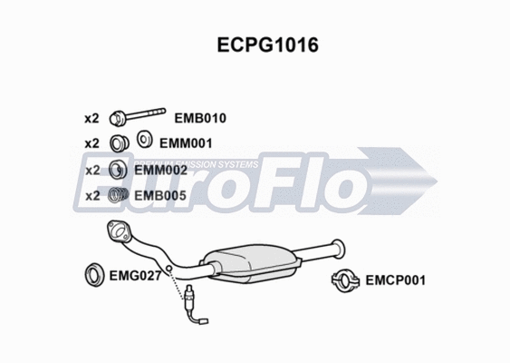 Catalytic Converter (ECPG1016)